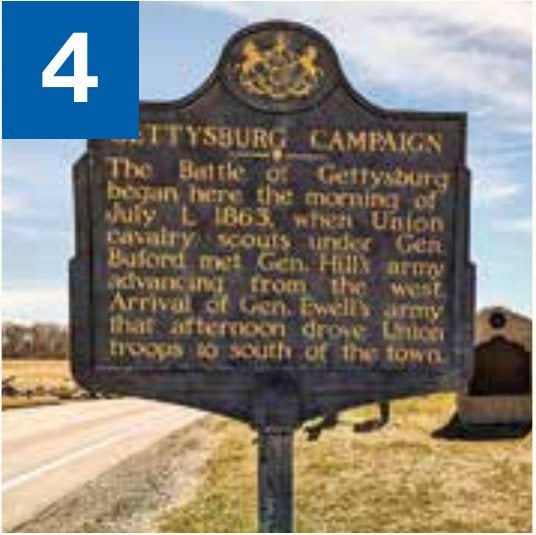 Gettysburg Campaign historical marker